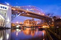 DetroitÃ¢â¬âSuperior Bridge Cuyahoga River in Cleveland, Ohio